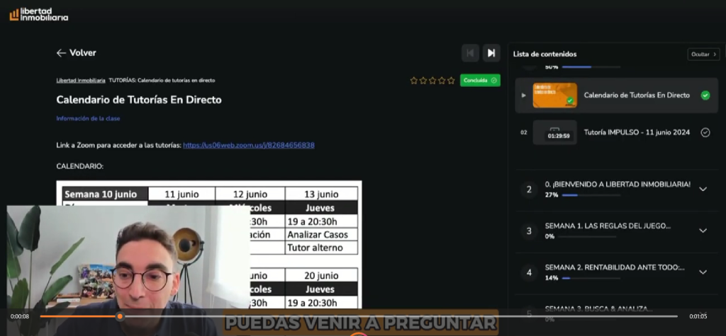 Programa Libertad inmobiliaria de carlos Galan